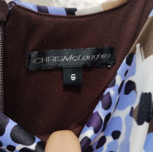 Dress Multi Purple Brown 6 - Picture 3 of 4